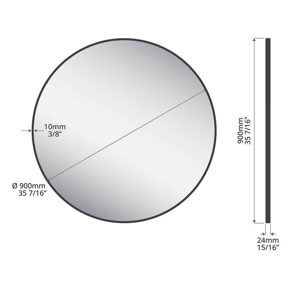 Camden LED Mirror, a lighted mirrors and medicine cabinets by ICO Bathroom Luxury