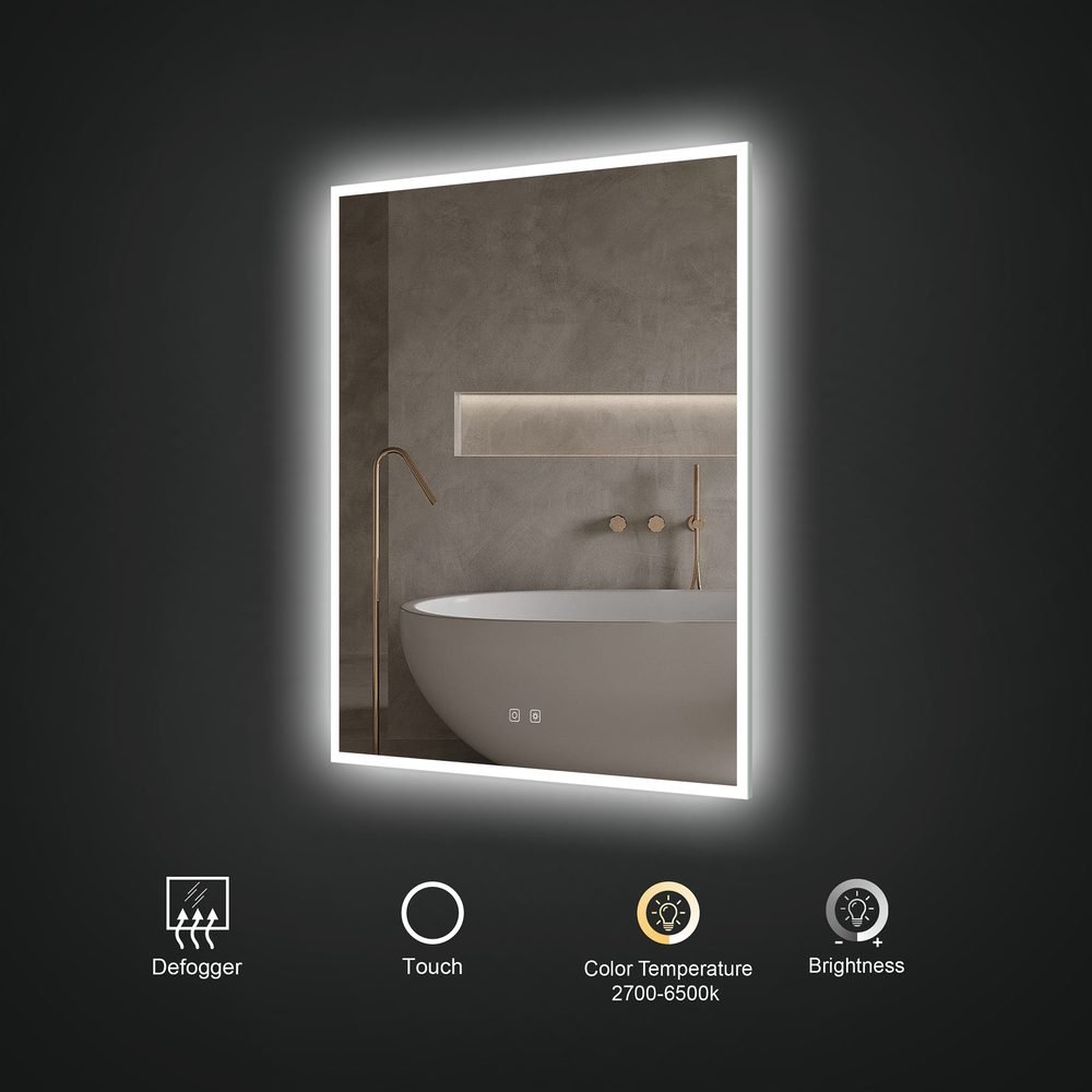 Bennett LED Mirror, a lighted mirrors and medicine cabinets by ICO Bathroom Luxury