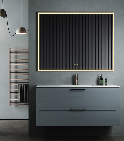 Atlas LED Mirror, a lighted mirrors and medicine cabinets by ICO Bathroom Luxury