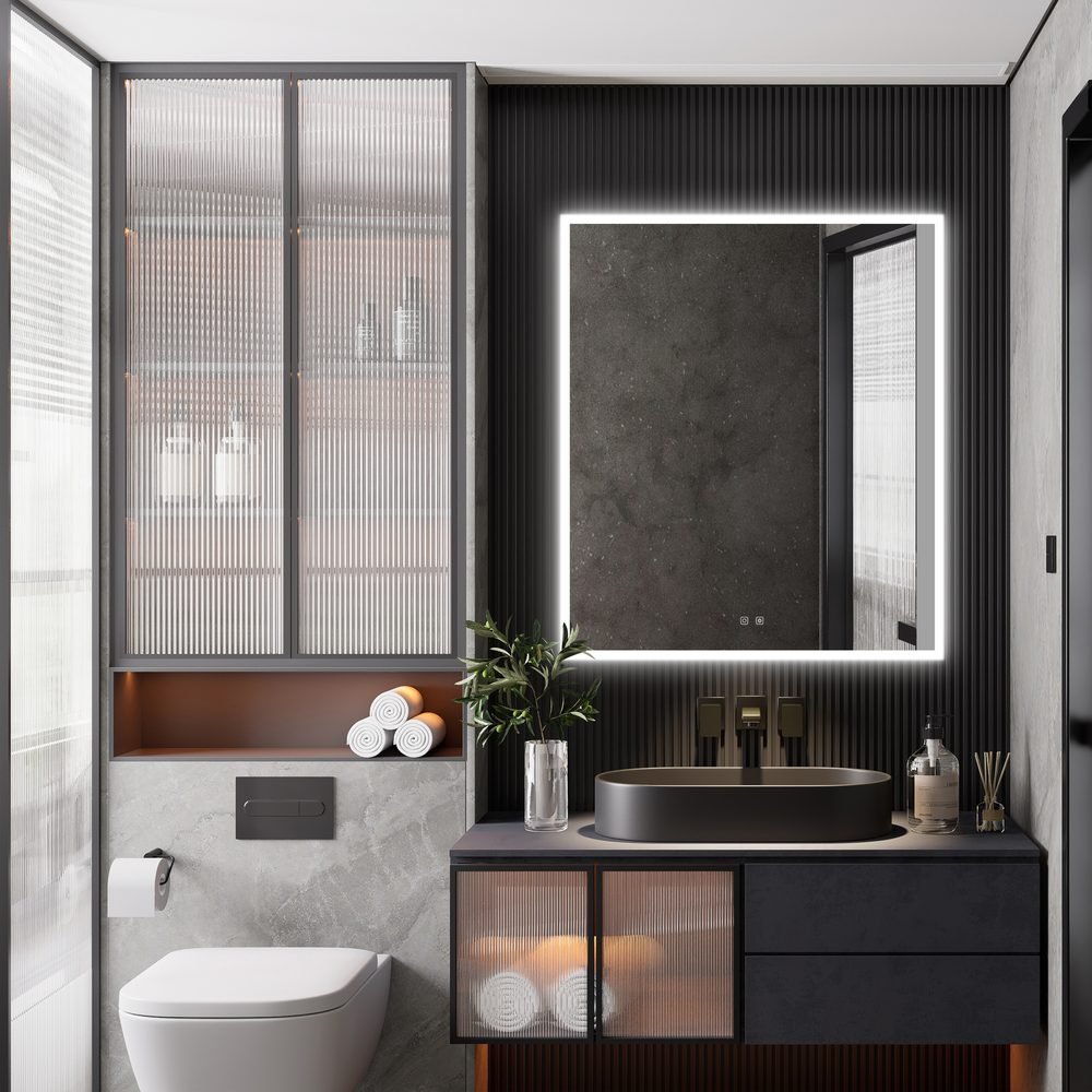 Cora LED Mirror, a lighted mirrors and medicine cabinets by ICO Bathroom Luxury