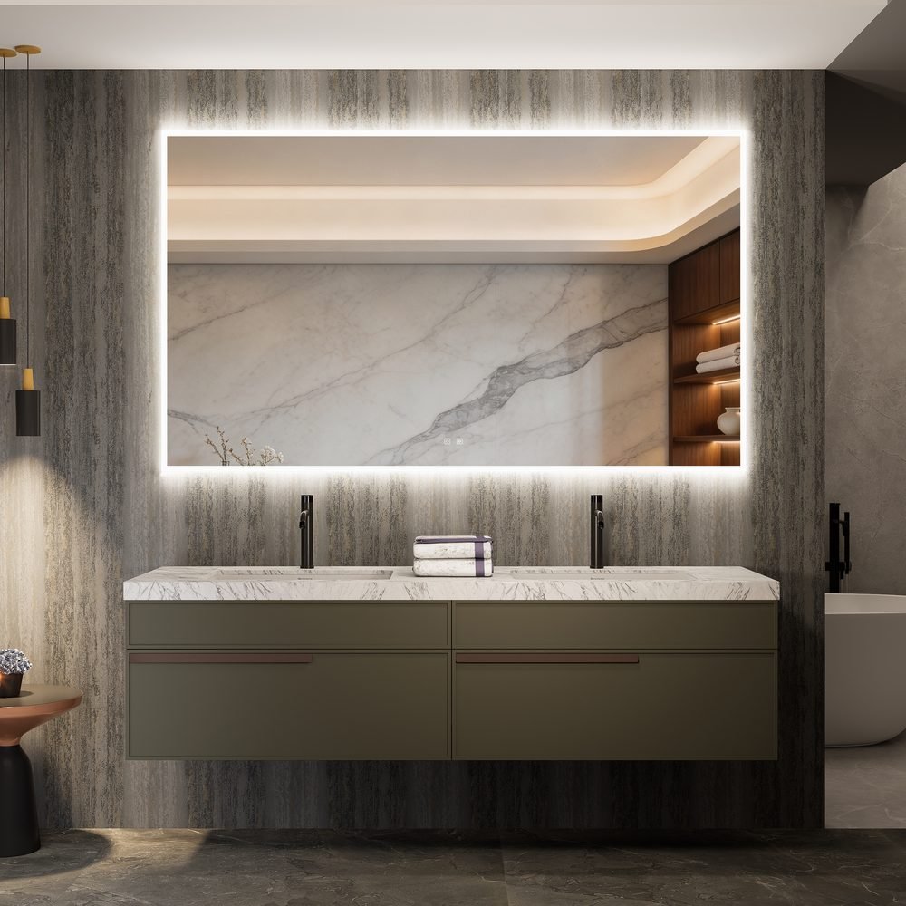 Bennett LED Mirror, a lighted mirrors and medicine cabinets by ICO Bathroom Luxury