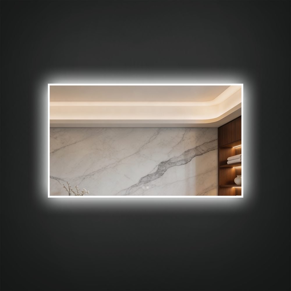 Brio LED Mirror, a lighted mirrors and medicine cabinets by ICO Bathroom Luxury