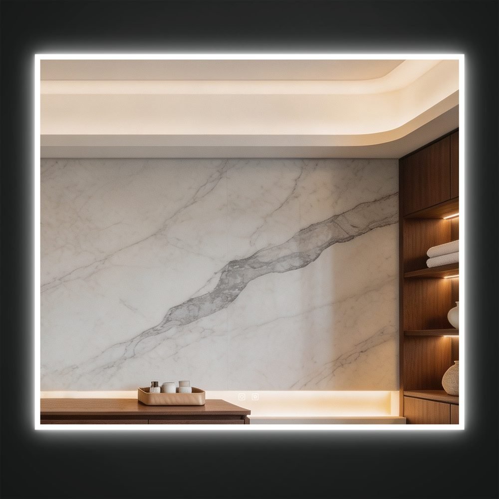 Cora LED Mirror, a lighted mirrors and medicine cabinets by ICO Bathroom Luxury