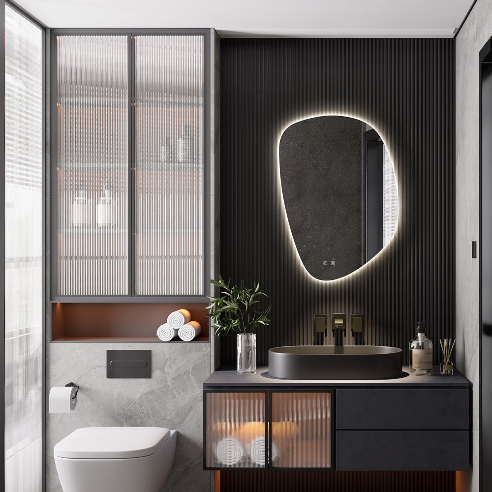 Cora LED Mirror, a lighted mirrors and medicine cabinets by ICO Bathroom Luxury