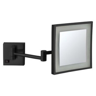 Matte Black Wall Mounted Lighted 5x Makeup..., a lighted mirrors and medicine cabinets by Nameeks