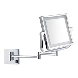 Wall Mounted Lighted 5x Makeup Mirror, Chrome,..., a lighted mirrors and medicine cabinets by Nameeks