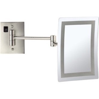 Wall Mounted Lighted 3x Makeup Mirror, Satin..., a lighted mirrors and medicine cabinets by Nameeks