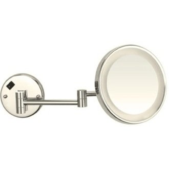 Wall Mounted Lighted 5x Makeup Mirror, Satin..., a lighted mirrors and medicine cabinets by Nameeks