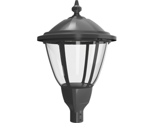 HERITAGE Field-Adjustable Post Top Lantern (Round), a outdoor by RAB