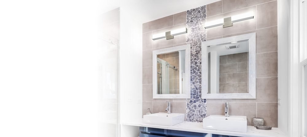 Allure Modern Vanity Light (installed), a sconces and vanity by RAB