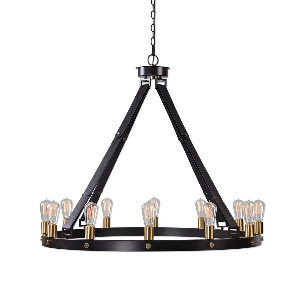 Marlow 12 40.25in Dark Antique Bronze Chandelier, a chandeliers by Uttermost