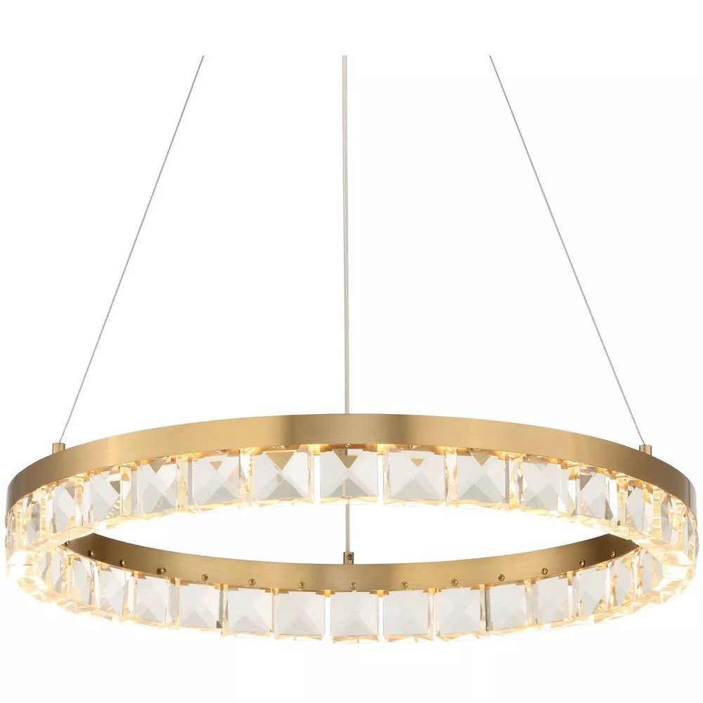 Segovia 28in Warm Brass Chandelier (SKU 21407), a chandeliers by Uttermost