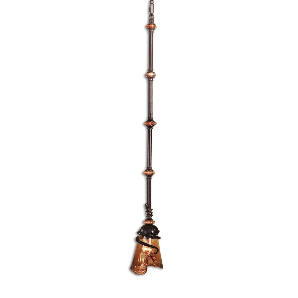 Vitalia 1 5.88in Oil Rubbed Bronze Mini Pendant, a pendants by Uttermost