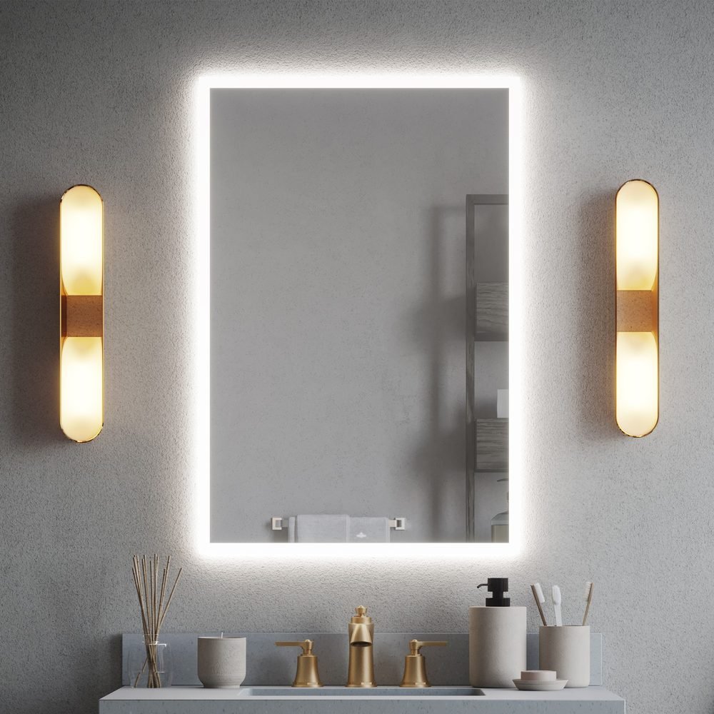 Aura 24" LED Mirror (view 2), a lighted mirrors and medicine cabinets by Villeroy & Boch