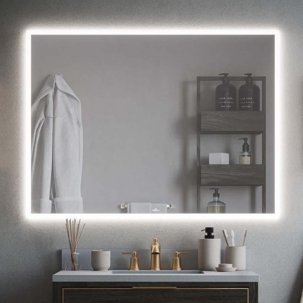 Aura 48" LED Mirror (view 2), a lighted mirrors and medicine cabinets by Villeroy & Boch