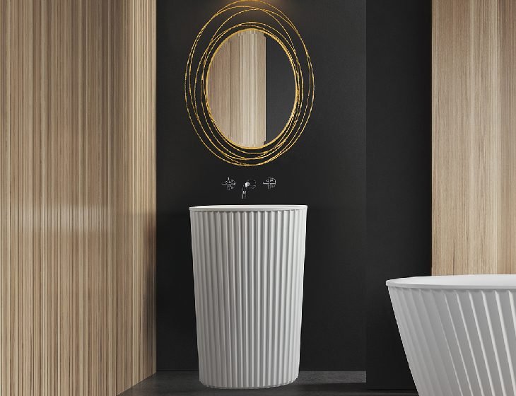 Bowie, a SculptureStone sink by MTI Baths