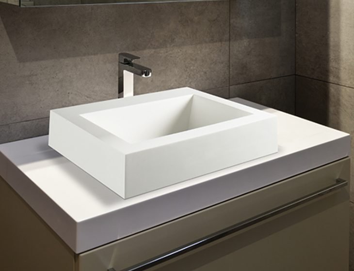 Metro 1, a SculptureStone sink by MTI Baths