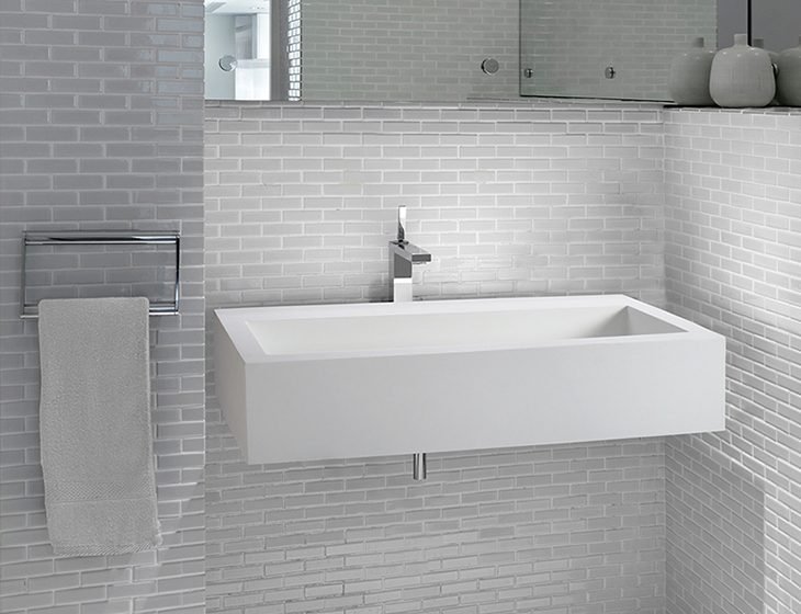 Metro 2 Wall-Mounted, a SculptureStone sink by MTI Baths