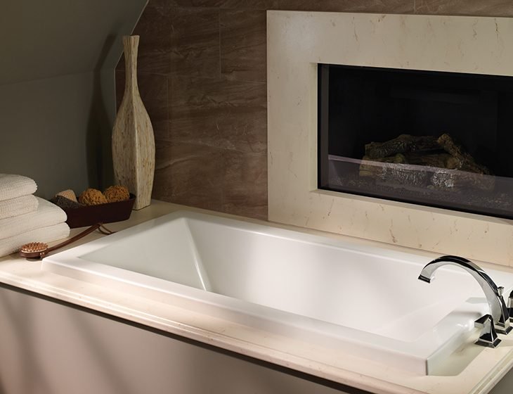 Andrea® 17, a tub in Acrylic or DoloMatte by MTI Baths