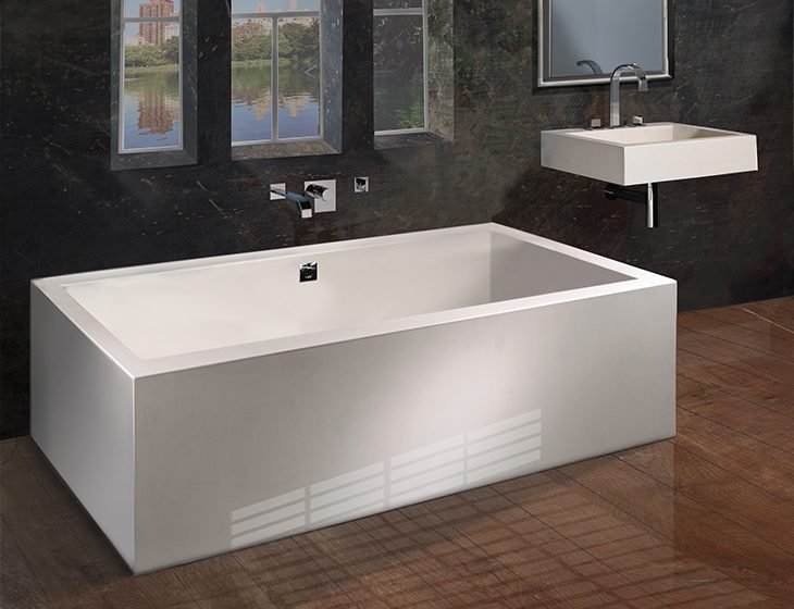 Andrea® 18 Sculpted Finish®, a tub in Acrylic or DoloMatte by MTI Baths