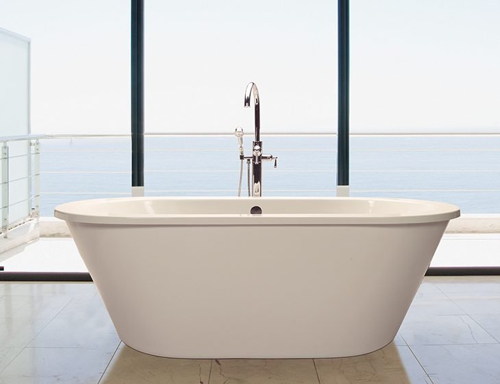 New Yorker 6, a tub in Acrylic or DoloMatte by MTI Baths