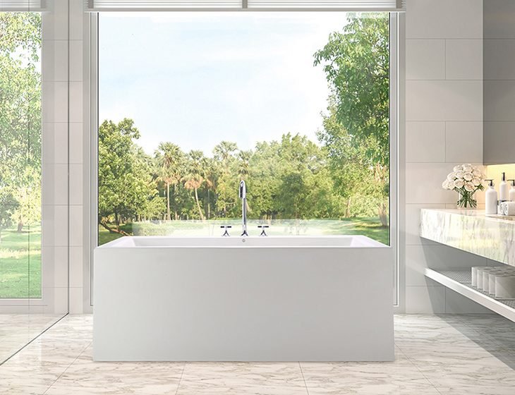 Kahlo 1 Sculpted Finish®, a tub in Acrylic or DoloMatte by MTI Baths