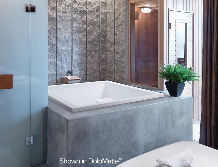 Kalia 3, a tub in Acrylic or DoloMatte by MTI Baths