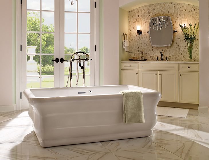 Parisian® 1, a tub in Acrylic or DoloMatte by MTI Baths