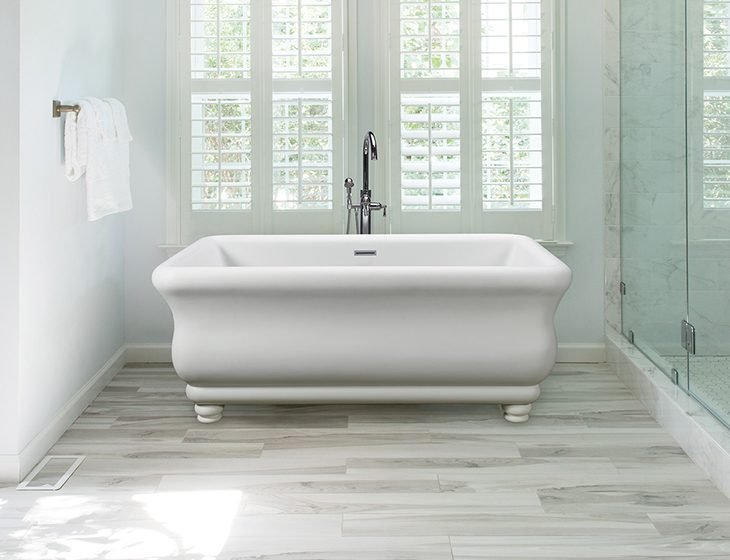 Parisian® 1, a tub in Acrylic or DoloMatte by MTI Baths