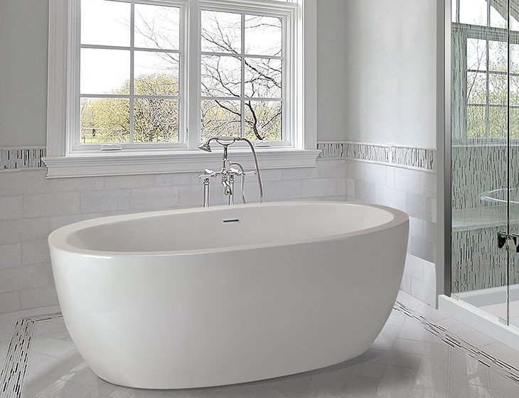 Olivia 1, a tub in Acrylic or DoloMatte by MTI Baths