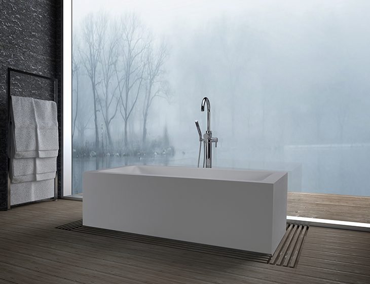 Maddux, a SculptureStone tub by MTI Baths