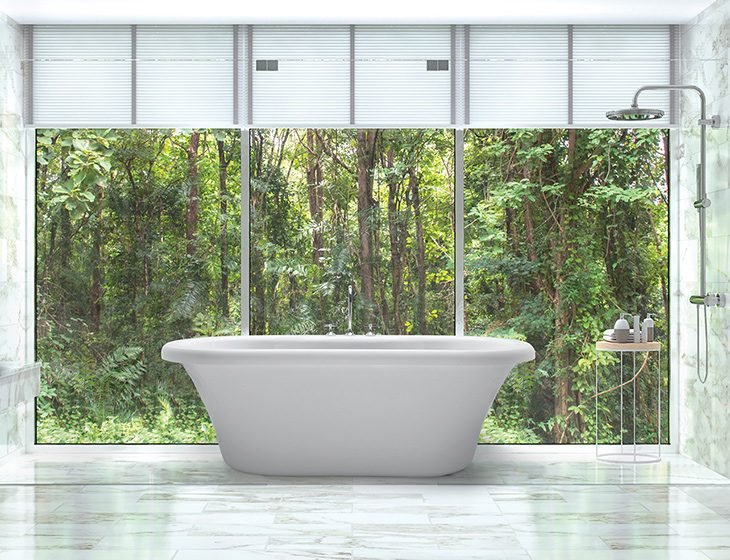 Melinda 6, a tub in Acrylic or DoloMatte by MTI Baths