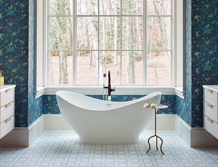 Juliet, a SculptureStone tub by MTI Baths