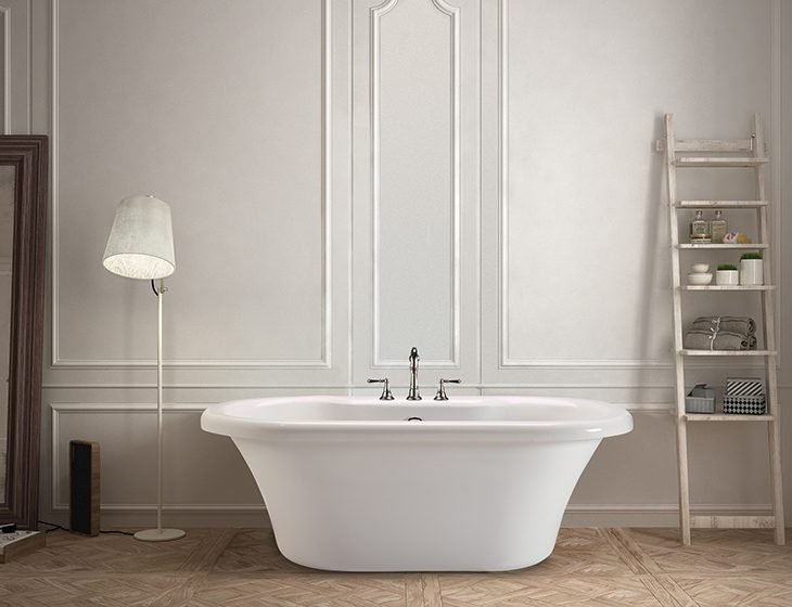 Melinda 8, a tub in Acrylic or DoloMatte by MTI Baths
