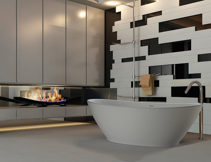 Elise, a SculptureStone tub by MTI Baths