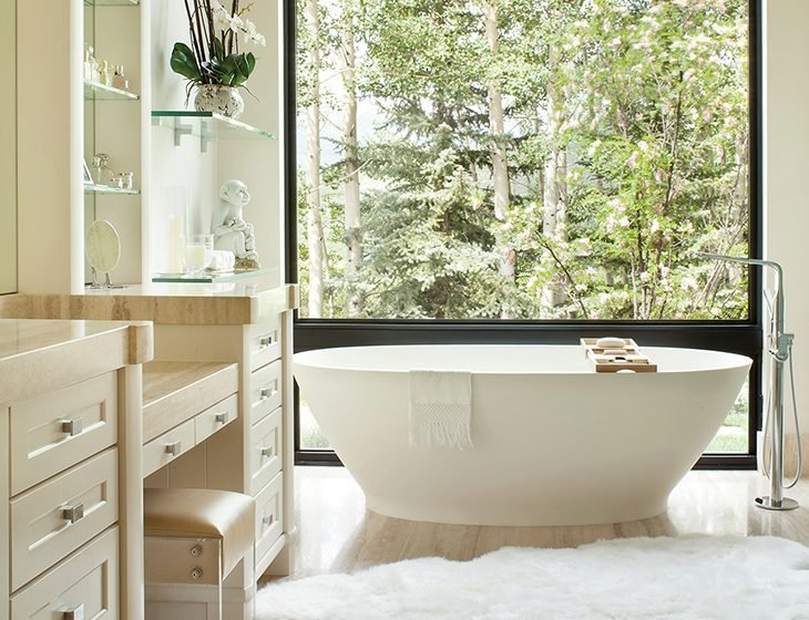 Alissa, a SculptureStone tub by MTI Baths