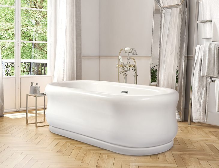 Parisian® 4, a tub in Acrylic or DoloMatte by MTI Baths
