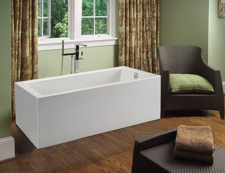 Andrea® 25 Sculpted Finish®, a tub in Acrylic or DoloMatte by MTI Baths