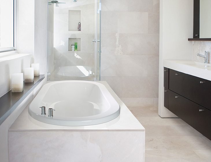 New Yorker 7, a tub in Acrylic or DoloMatte by MTI Baths