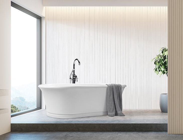 Laney 4, a tub in Acrylic or DoloMatte by MTI Baths