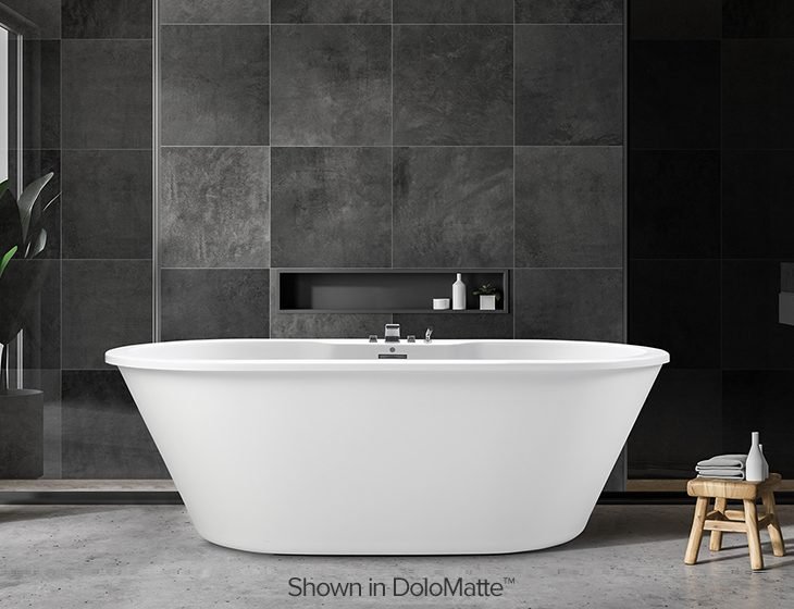 New Yorker 10, a tub in Acrylic or DoloMatte by MTI Baths