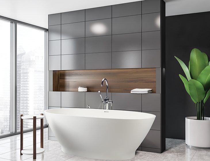 Alissa, a SculptureStone tub by MTI Baths
