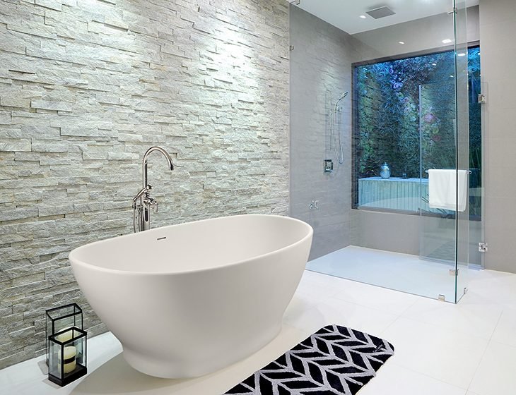 Elise, a SculptureStone tub by MTI Baths