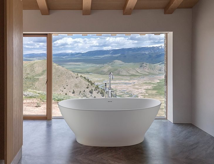 Elise, a SculptureStone tub by MTI Baths