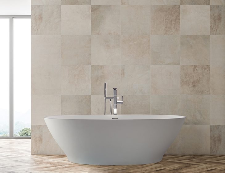 Alissa, a SculptureStone tub by MTI Baths