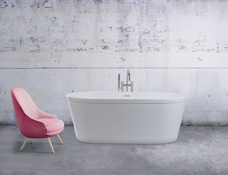 The Blake, a SculptureStone tub by MTI Baths