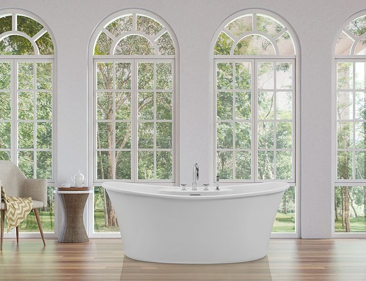 Loretta 1, a tub in Acrylic or DoloMatte by MTI Baths