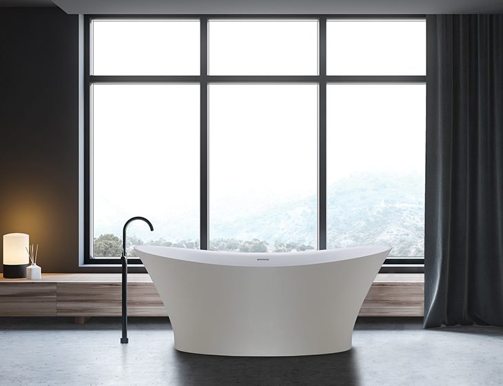 Mallory, a SculptureStone tub by MTI Baths