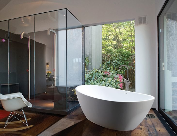 Elise, a SculptureStone tub by MTI Baths