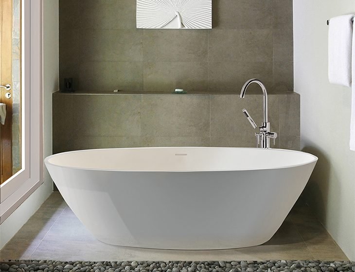 Alissa, a SculptureStone tub by MTI Baths